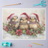 Baby Christmas Chicks Tissuepapier (Craft)