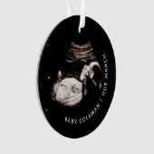 Baby Christmas Ornament Zwangerschap Echografie Fo (voorkant)