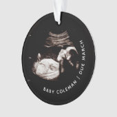 Baby Christmas Ornament Zwangerschap Echografie Fo (voorkant)