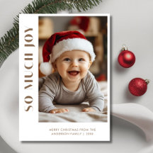 Baby Christmas So Much Joy Kind Grappige Foto