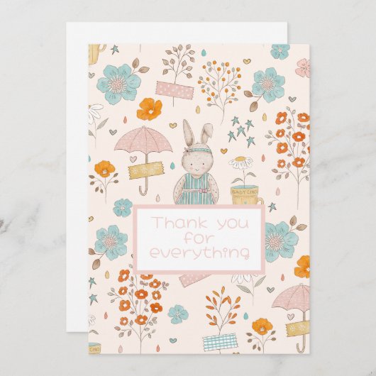 Baby Cino Bedankkaart (Voorkant / Achterkant)