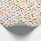 Baby Circus Animals Illustratiepatroon Cadeaupapier (Hoek)