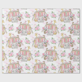 Baby Circus Elephant Tent Cadeaupapier