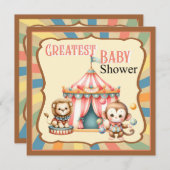 Baby Circus Feestdagenkaart (Voorkant / Achterkant)