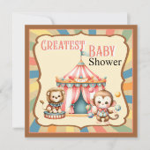 Baby Circus Feestdagenkaart (Voorkant)