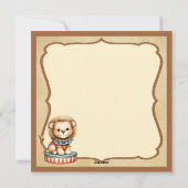 Baby Circus Feestdagenkaart (Achterkant)