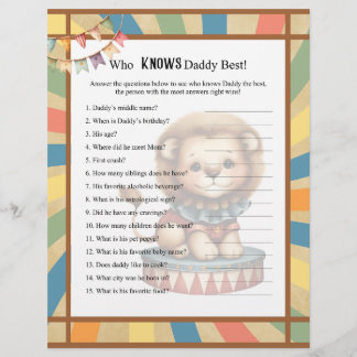 Baby Circus kent papa het beste spel Briefhoofd