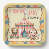 Baby Circus Papieren Bordje (Voorkant)