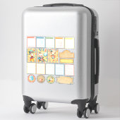 Baby Circus Planner Sticker (Koffer)