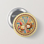 Baby Circus Ronde Button 5,7 Cm (Voorkant /achterkant)