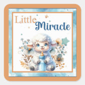 Baby Circus Vierkante Sticker (Voorkant)