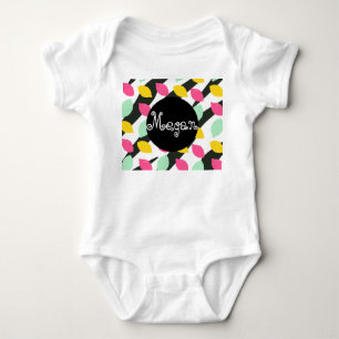 Baby Citroen Mix Strepen Zomer Romper