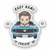 Baby Classic Race auto thema Sticker (Voorkant)