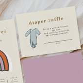 Baby Clothes Diaper Raffle Baby shower Informatiekaartje