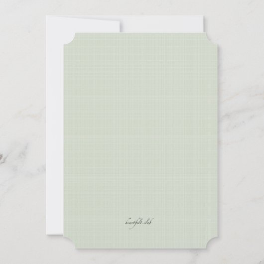 Baby Clothesline Gender onthullen Uitnodigingen (Achterkant)