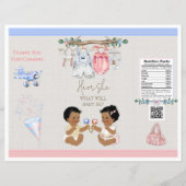 Baby Clothesline Geslacht onthullen Chip Bag (Voorkant)