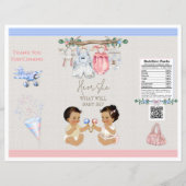 Baby Clothesline Geslacht onthullen Chip Bag (Voorkant)