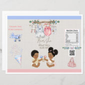 Baby Clothesline Geslacht onthullen Chip Bag (Voorkant / Achterkant)