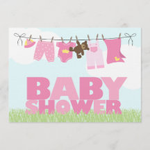 Baby Clothesline Girls Baby shower
