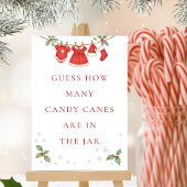 Baby Clothesline Guess How Many Shower Game sign Kaart