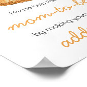 Baby Clothesline Sinaasappel Fruit Envelopstation Poster (Hoek)