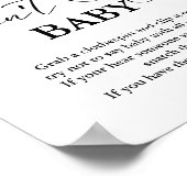 Baby Clothesline zegt niet het partijteken van bab Poster (Hoek)