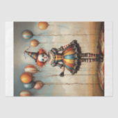 Baby Clown met ballonnen - Decoupage - Tissuepapier (Voorkant)