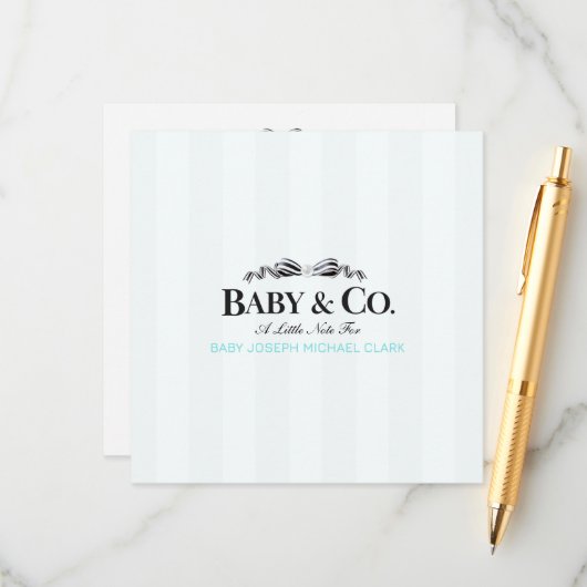 Baby & Co  Advieskaart (Voorkant / Achterkant in situ)