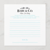 Baby & Co  Advieskaart (Achterkant)