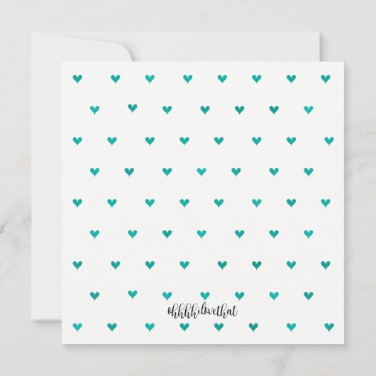 BABY & CO Baby Groene Shower Strooi Liefde Feest Kaart (Achterkant)