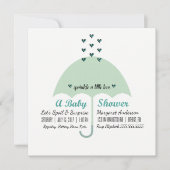 BABY & CO Baby Groene Shower Strooi Liefde Feest Kaart (Voorkant)