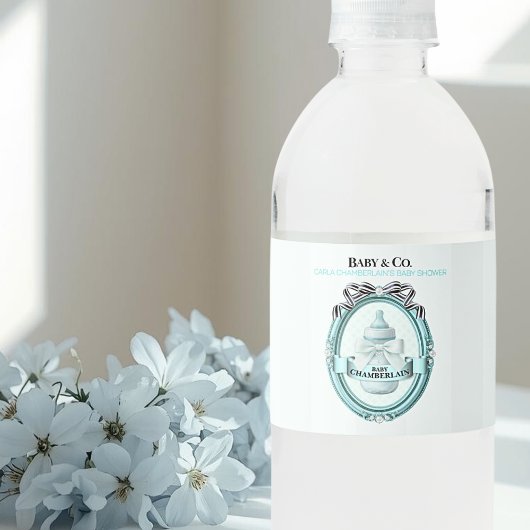Baby & Co. Baby Shower Waterfles Etiket