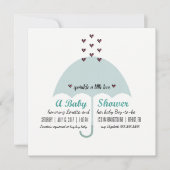 BABY & CO Blue en roze Baby shower Sprinkle Party Kaart (Voorkant)