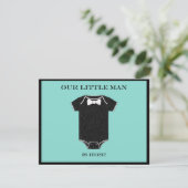 BABY & CO Boy Geboorteaankondiging Kaart (Staand voorkant)