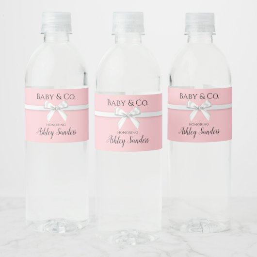 Baby & Co. Bruidsfeest Waterfles Labels Etiket (Flessen)