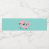 BABY & CO Het is een meisjesfeest Waterfles Etiket (Enkel label)