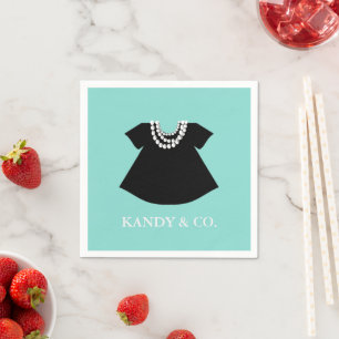 BABY & CO Little Black Dress Party Napkins Servet