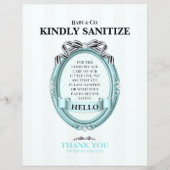 Baby & Co Sanitize Station Sign (Voorkant)