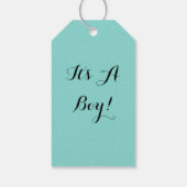 BABY & CO Tiny Footprint Baby onthullen Shower Par Cadeaulabel (Achterkant)