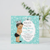 Baby & Co Zwart Blauwgroen Blauw Etnische Jongen B Kaart (Staand voorkant)