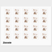 Baby Coffee Baby shower Vierkante Sticker (Vel)
