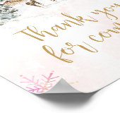 Baby Cold Buiten Meisje Winter Bedankt voor het ko Poster (Hoek)