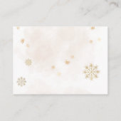 Baby Cold Outside Rustic Deer Winter Baby Shower E Informatiekaartje (Achterkant)