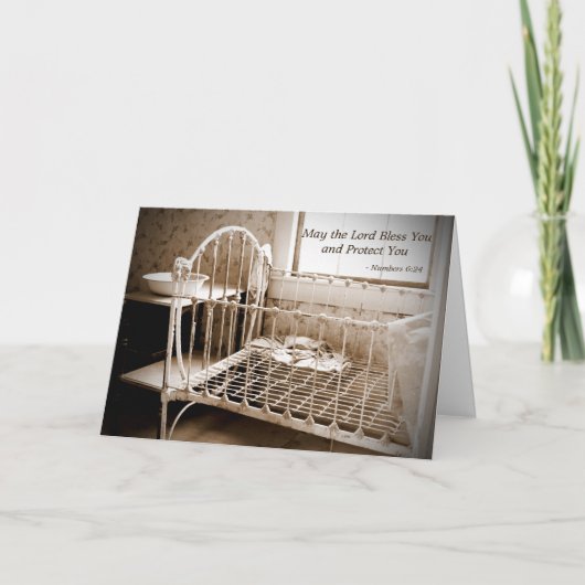 Baby complimenten voor de heer Bless You en besche Kaart (Voorkant)