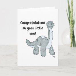 Baby Congrats Dinosaur Kaart