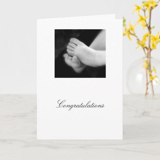 Baby Congrats Kaart (Gele Bloem)