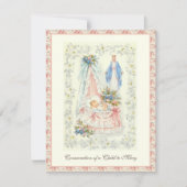 Baby-consectioneergebed voor Maagd Mary Notitiekaartje (Voorkant)