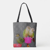 Baby Conure Papegaaien Dier Tote Bag (Achterkant)