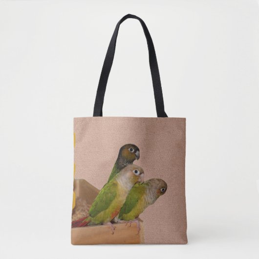 Baby Conure Parrots Bird Tote Bag (Voorkant)
