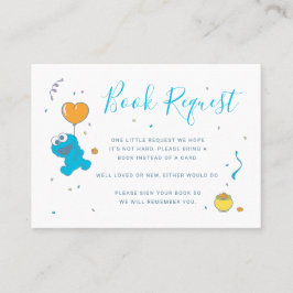 Baby Cookie Monster Boek Aanvraag Invoegen Plaatskaartje